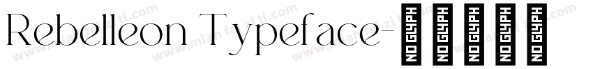 Rebelleon Typeface字体转换